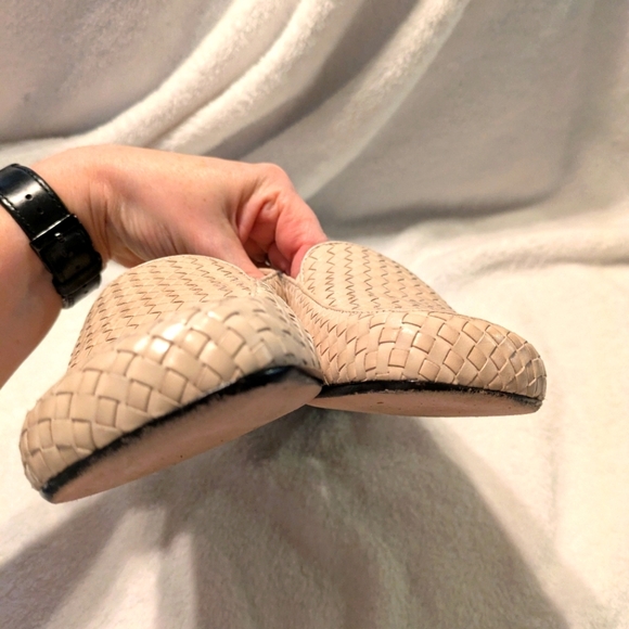 Trotters Leather Loafer Shoes 8.5w light beige - Picture 8 of 13